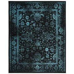 Adirondack, BLACK / TEAL, 8' X 10', Area Rug, ADR109K-8