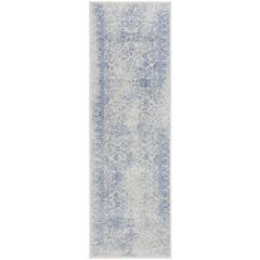 Adirondack, IVORY / LIGHT BLUE, 2'-6" X 8', Area Rug, ADR109L-28