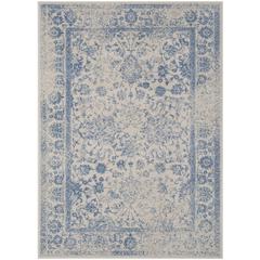Adirondack, IVORY / LIGHT BLUE, 4' X 6', Area Rug, ADR109L-4