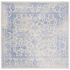 Adirondack, IVORY / LIGHT BLUE, 6' X 6' Square, Area Rug, ADR109L-6SQ
