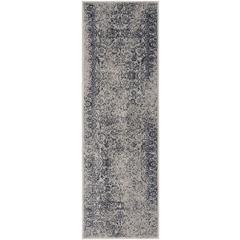 Adirondack, GREY / NAVY, 2'-6" X 8', Area Rug