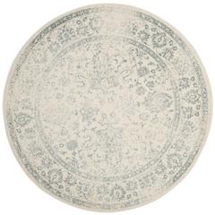 Adirondack, IVORY / SLATE, 6' X 6' Round, Area Rug, ADR109S-6R
