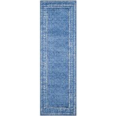 Adirondack, LIGHT BLUE / DARK BLUE, 2'-6" X 8', Area Rug, ADR110F-28