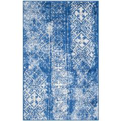 Adirondack, SILVER / BLUE, 2'-6" X 4', Area Rug, ADR111F-24