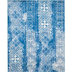 Adirondack, SILVER / BLUE, 8' X 10', Area Rug, ADR111F-8