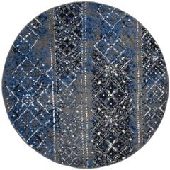Adirondack, SILVER / MULTI, 4' X 4' Round, Area Rug, ADR111G-4R