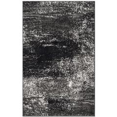 Adirondack, SILVER / BLACK, 3' X 5', Area Rug, ADR112A-3
