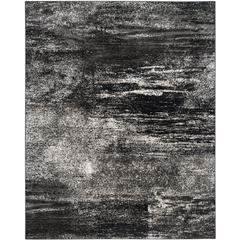 Adirondack, SILVER / BLACK, 8' X 10', Area Rug, ADR112A-8