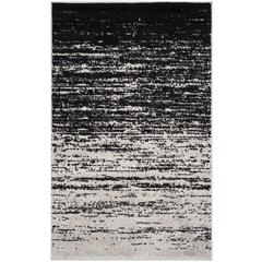 Adirondack, SILVER / BLACK, 2'-6" X 4', Area Rug, ADR113A-24