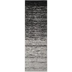 Adirondack, SILVER / BLACK, 2'-6" X 8', Area Rug, ADR113A-28