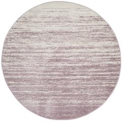 Adirondack, CREAM / PURPLE, 6' X 6' Round, Area Rug, ADR113L-6R