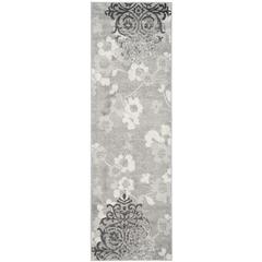 Adirondack, SILVER / IVORY, 2'-6" X 8', Area Rug, ADR114B-28