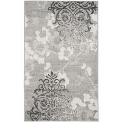 Adirondack, SILVER / IVORY, 3' X 5', Area Rug, ADR114B-3