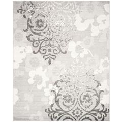 Adirondack, SILVER / IVORY, 8' X 10', Area Rug, ADR114B-8