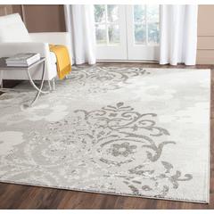 Adirondack, SILVER / IVORY, 11' X 15', Area Rug, ADR114B-1115