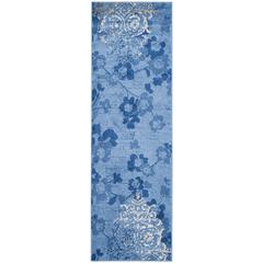 Adirondack, LIGHT BLUE / DARK BLUE, 2'-6" X 8', Area Rug, ADR114F-28