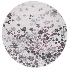 Adirondack, IVORY / PURPLE, 4' X 4' Round, Area Rug, ADR115L-4R
