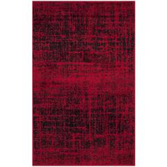 Adirondack, RED / BLACK, 2'-6" X 4', Area Rug, ADR116F-24