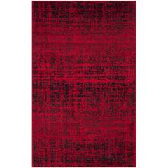 Adirondack, RED / BLACK, 3' X 5', Area Rug, ADR116F-3