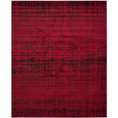 Adirondack, RED / BLACK, 8' X 10', Area Rug, ADR116F-8