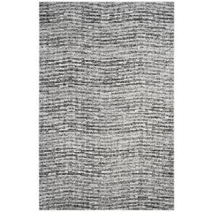 Adirondack, BLACK / SILVER, 6' X 9', Area Rug, ADR117A-6