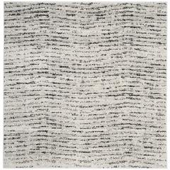 Adirondack, IVORY / SILVER, 4' X 4' Square, Area Rug, ADR117B-4SQ