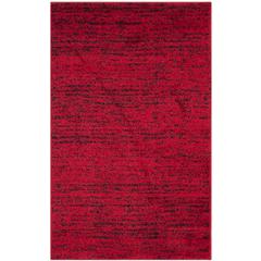 Adirondack, RED / BLACK, 3' X 5', Area Rug, ADR117F-3