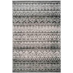 Adirondack, IVORY / CHARCOAL, 4' X 6', Area Rug, ADR119N-4