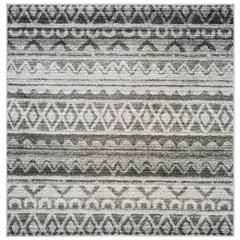 Adirondack, IVORY / CHARCOAL, 6' X 6' Square, Area Rug, ADR119N-6SQ