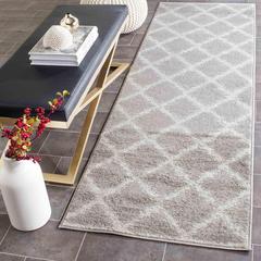 Adirondack, SILVER / IVORY, 2'-6" X 12', Area Rug, ADR120B-212