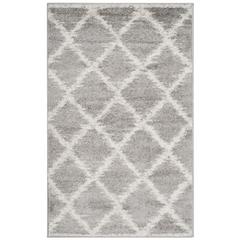 Adirondack, SILVER / IVORY, 2'-6" X 4', Area Rug, ADR120B-24