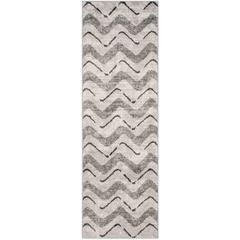 Adirondack, SILVER / CHARCOAL, 2'-6" X 8', Area Rug, ADR121P-28