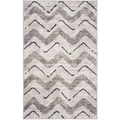 Adirondack, SILVER / CHARCOAL, 3' X 5', Area Rug, ADR121P-3