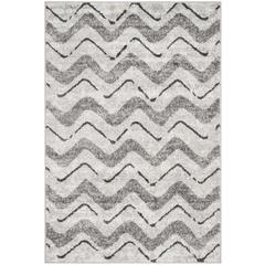Adirondack, SILVER / CHARCOAL, 4' X 6', Area Rug, ADR121P-4