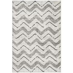 Adirondack, SILVER / CHARCOAL, 5'-1" X 7'-6", Area Rug, ADR121P-5