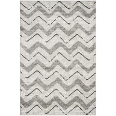 Adirondack, SILVER / CHARCOAL, 6' X 9', Area Rug, ADR121P-6