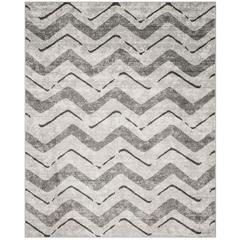 Adirondack, SILVER / CHARCOAL, 8' X 10', Area Rug, ADR121P-8