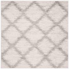 Adirondack, IVORY / SILVER, 6' X 6' Square, Area Rug, ADR122B-6SQ