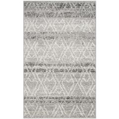 Adirondack, SILVER / IVORY, 3' X 5', Area Rug, ADR124B-3