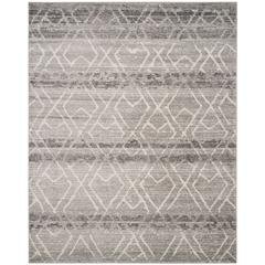 Adirondack, SILVER / IVORY, 8' X 10', Area Rug, ADR124B-8
