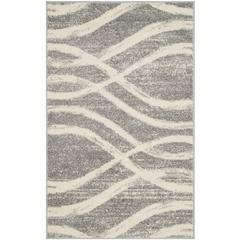 Adirondack, GREY / CREAM, 3' X 5', Area Rug