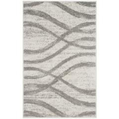 Adirondack, CREAM / GREY, 3' X 5', Area Rug