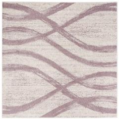 Adirondack, CREAM / PURPLE, 6' X 6' Square, Area Rug, ADR125L-6SQ