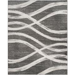 Adirondack, CHARCOAL / IVORY, 8' X 10', Area Rug, ADR125R-8