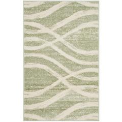 Adirondack, SAGE / CREAM, 3' X 5', Area Rug
