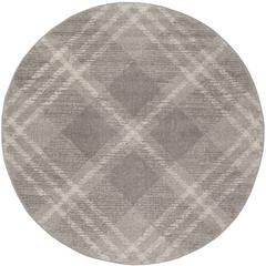 Adirondack, LIGHT GREY / IVORY, 6' X 6' Round, Area Rug