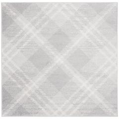 Adirondack, LIGHT GREY / IVORY, 6' X 6' Square, Area Rug