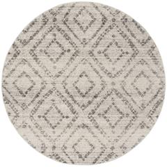 Adirondack, LIGHT GREY / GREY, 4' X 4' Round, Area Rug, ADR131C-4R