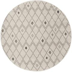 Adirondack, IVORY / GREY, 6' X 6' Round, Area Rug, ADR132B-6R