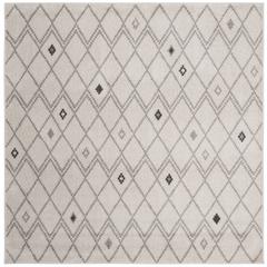 Adirondack, IVORY / GREY, 6' X 6' Square, Area Rug, ADR132B-6SQ
